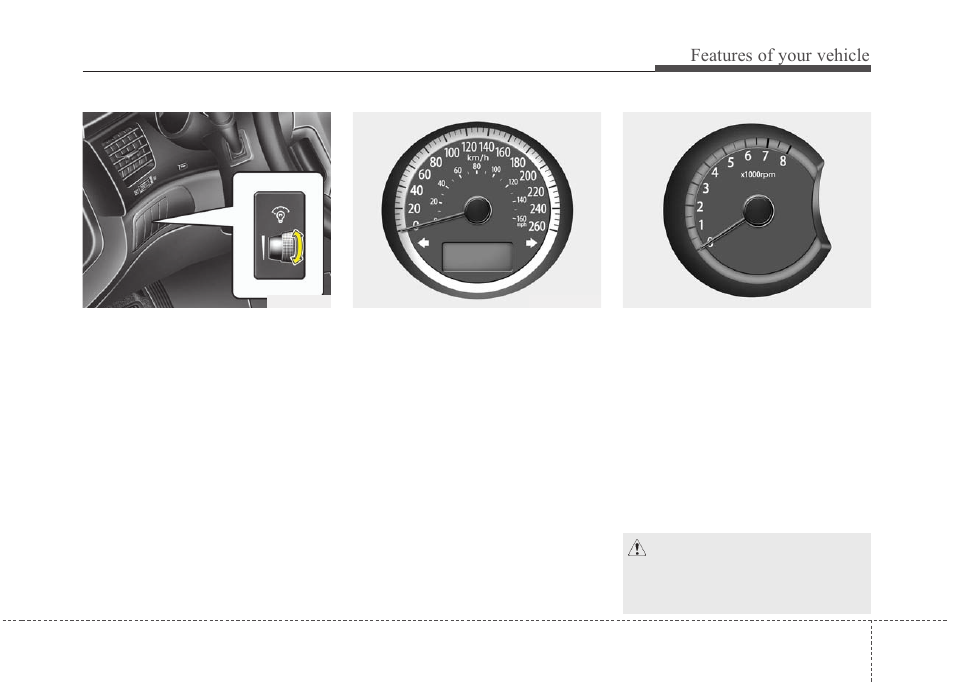 Features of your vehicle | KIA Magentis 2010 User Manual | Page 113 / 336