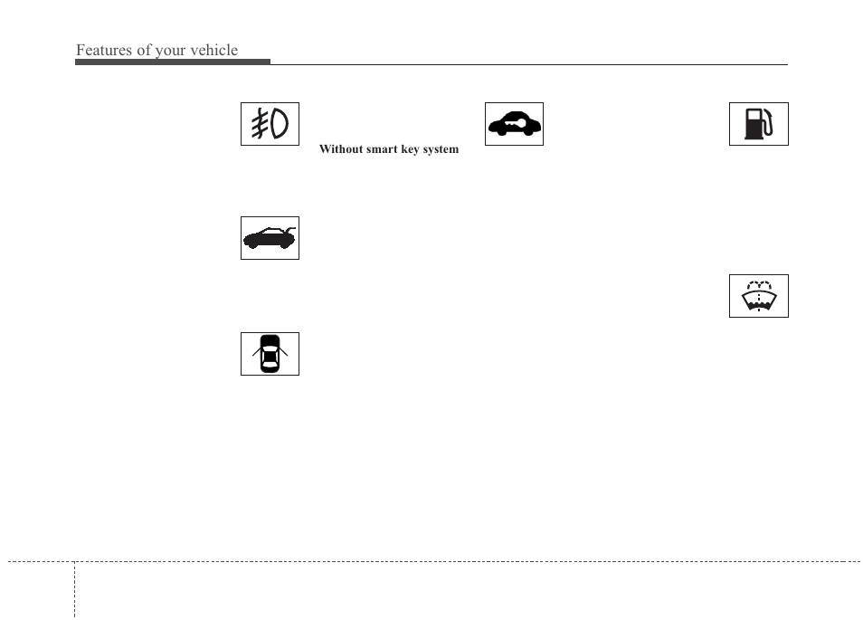 Features of your vehicle | KIA Magentis 2010 User Manual | Page 124 / 336