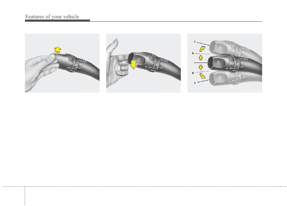 Features of your vehicle | KIA Magentis 2010 User Manual | Page 130 / 336