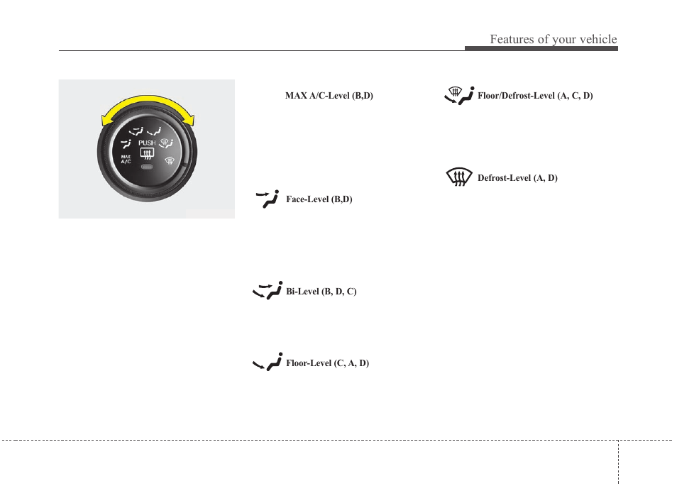 Features of your vehicle | KIA Magentis 2010 User Manual | Page 141 / 336
