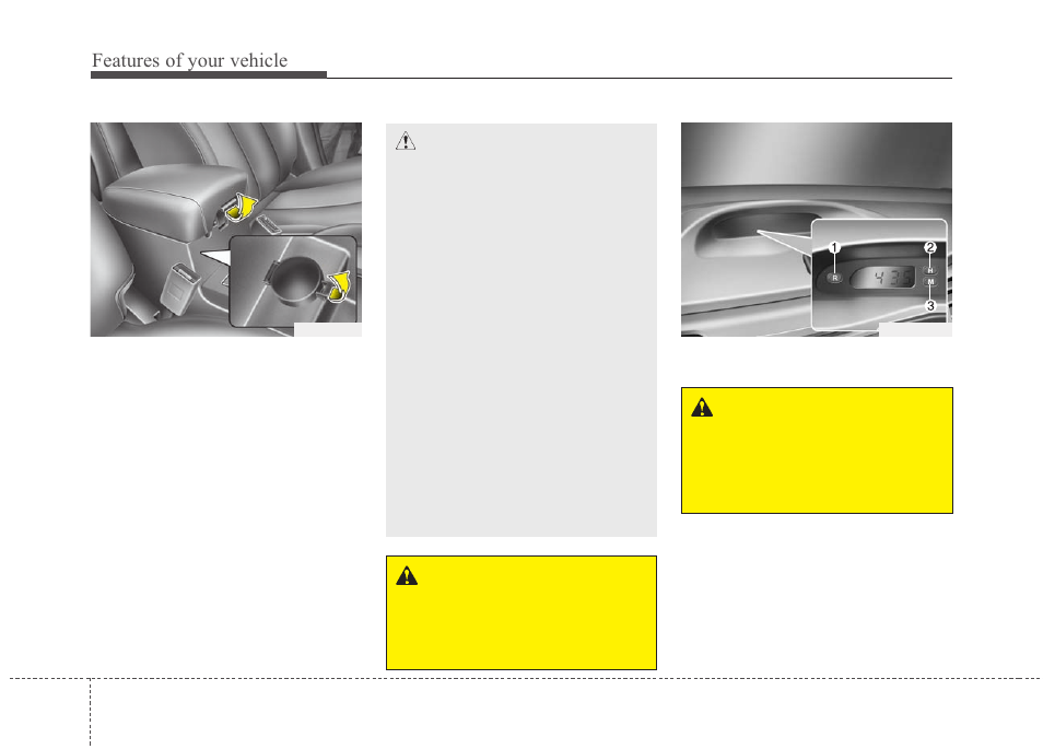 Features of your vehicle | KIA Magentis 2010 User Manual | Page 162 / 336