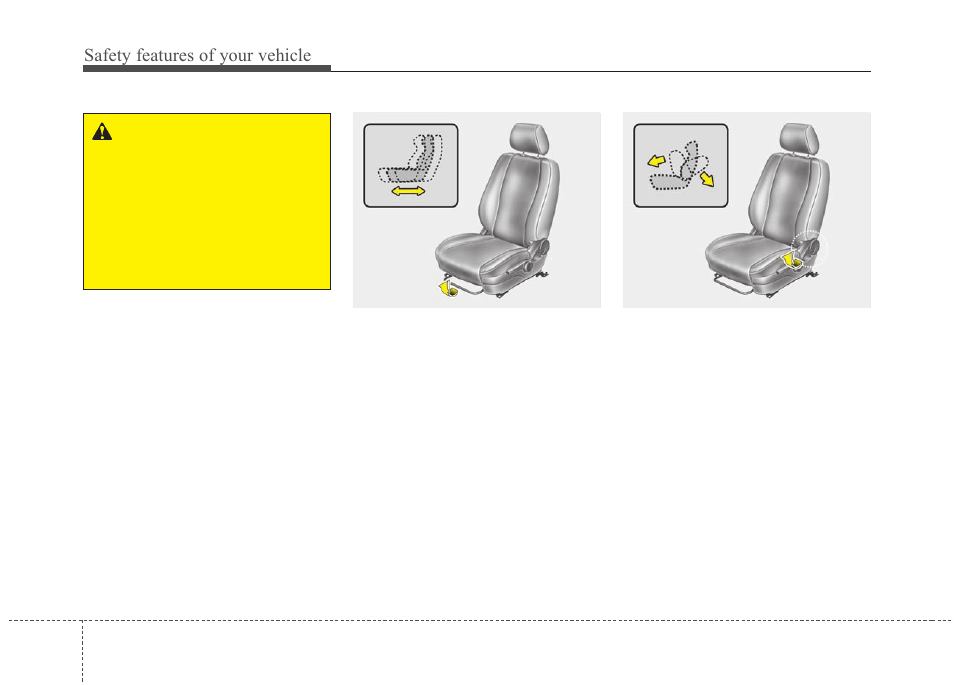Safety features of your vehicle | KIA Magentis 2010 User Manual | Page 18 / 336