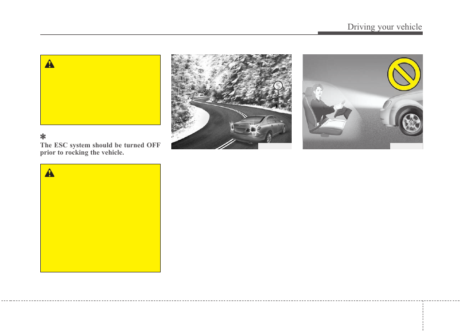 Driving your vehicle | KIA Magentis 2010 User Manual | Page 229 / 336