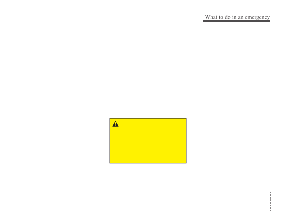 What to do in an emergency | KIA Magentis 2010 User Manual | Page 250 / 336