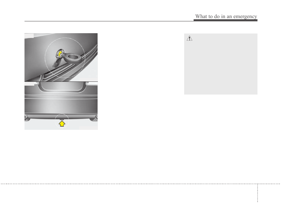 What to do in an emergency | KIA Magentis 2010 User Manual | Page 264 / 336