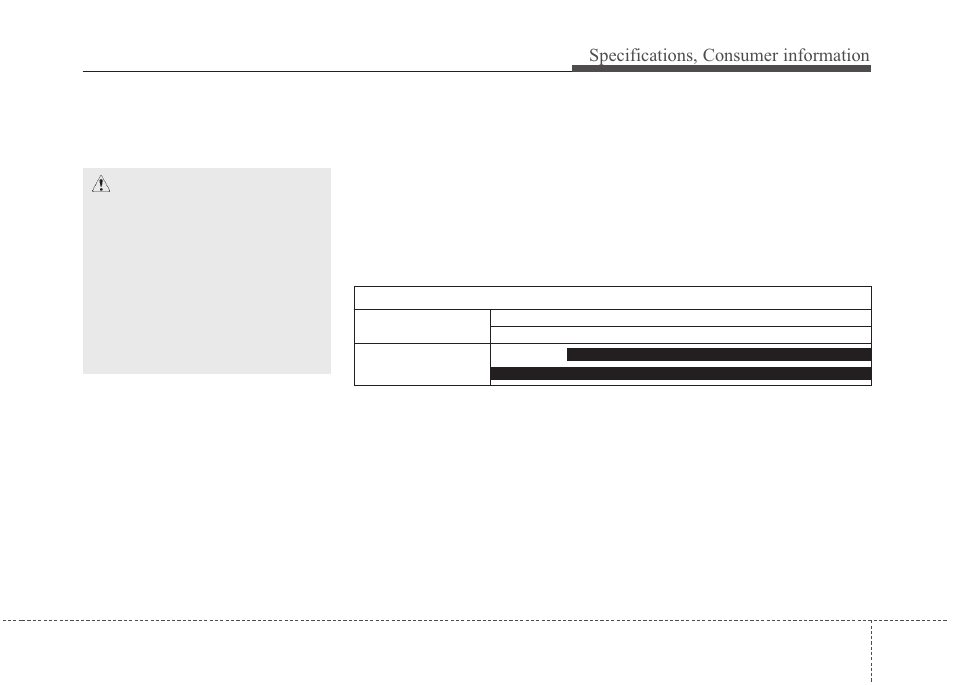 Specifications, consumer information | KIA Magentis 2010 User Manual | Page 330 / 336