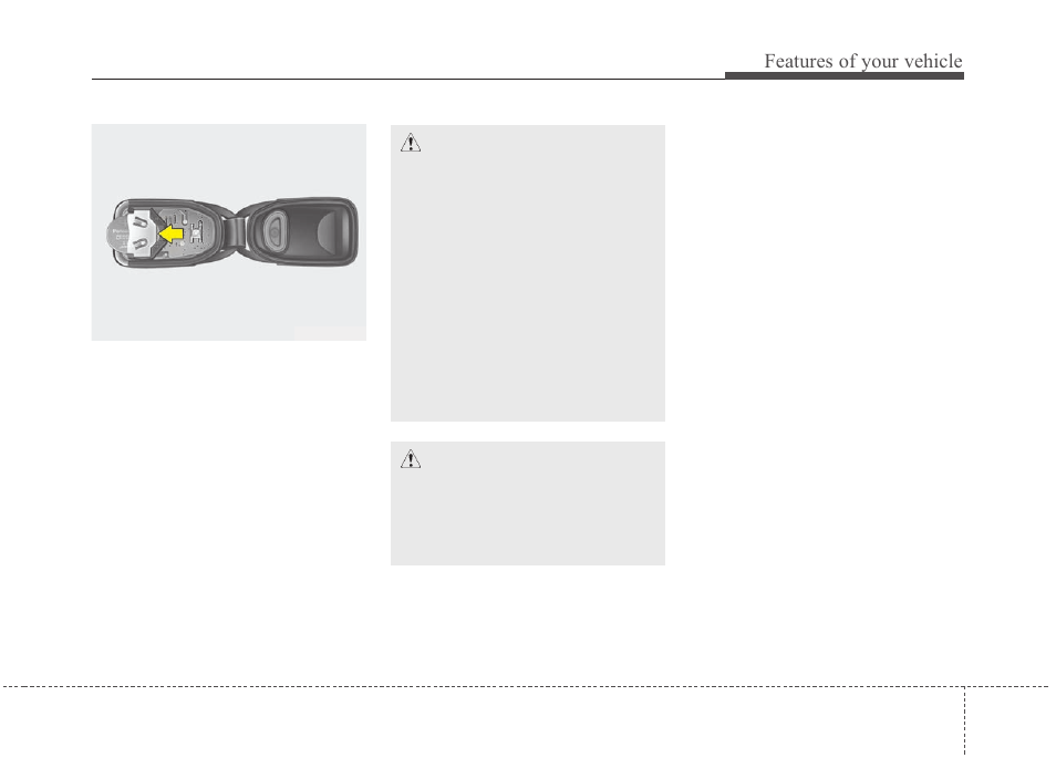Features of your vehicle | KIA Magentis 2010 User Manual | Page 79 / 336