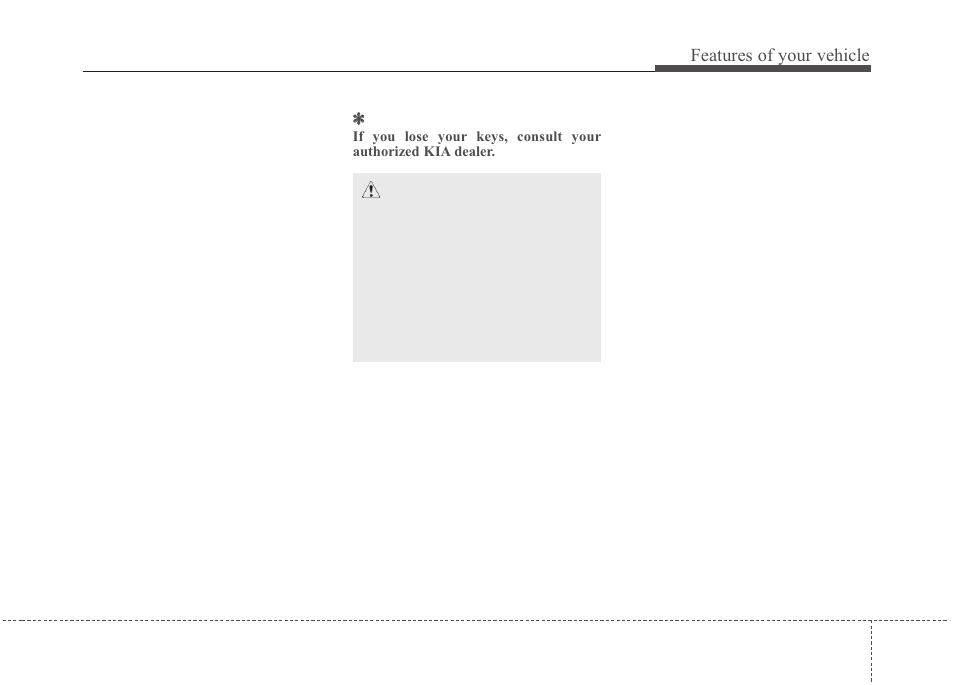 Features of your vehicle | KIA Magentis 2010 User Manual | Page 81 / 336