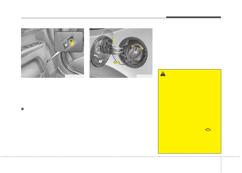 Features of your vehicle | KIA Borrego 2011 User Manual | Page 107 / 464