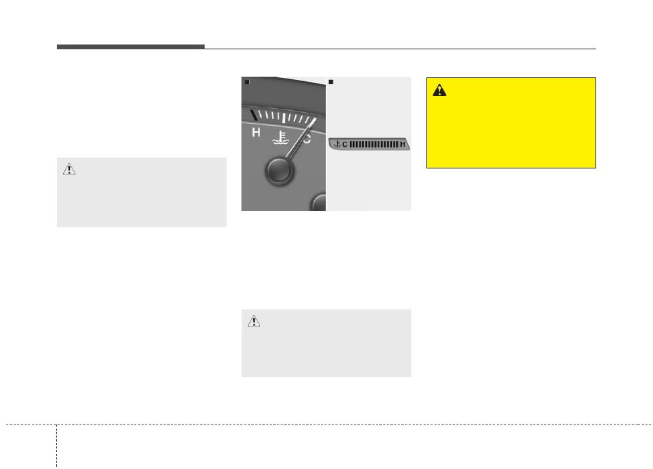 Features of your vehicle, Caution, Warning | KIA Borrego 2011 User Manual | Page 130 / 464