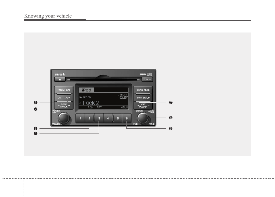 Knowing your vehicle | KIA Rio_Rio5 2010 User Manual | Page 107 / 236