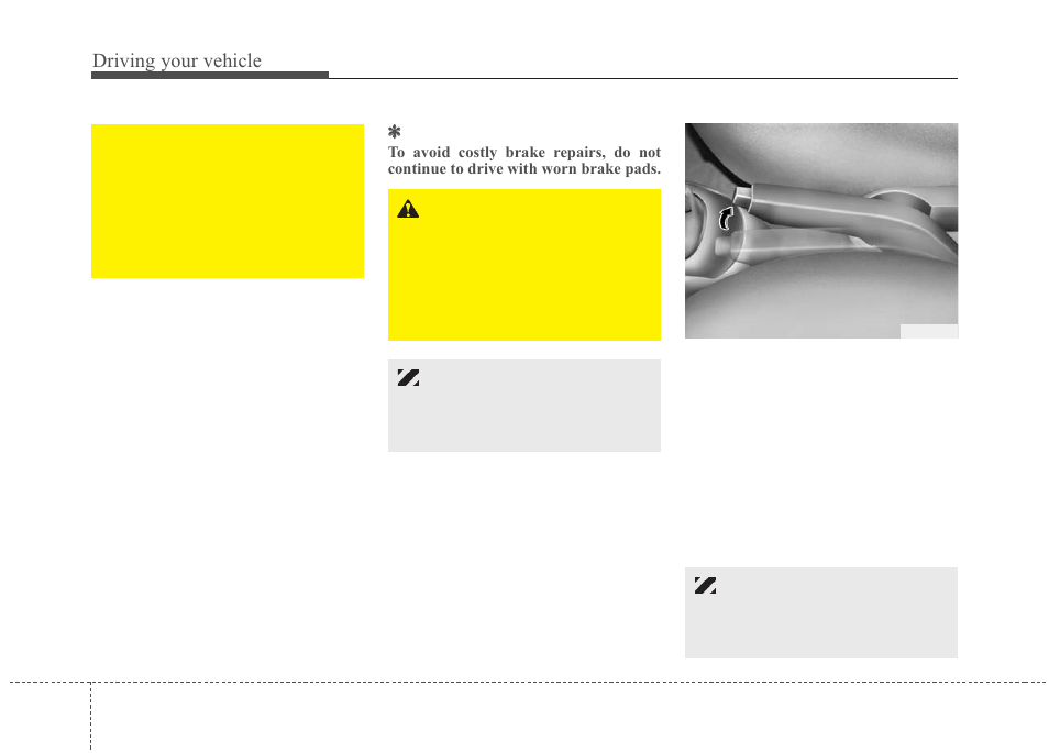 Driving your vehicle | KIA Rio_Rio5 2010 User Manual | Page 122 / 236