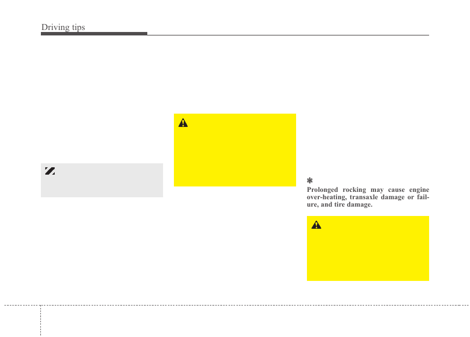 Driving tips | KIA Rio_Rio5 2010 User Manual | Page 164 / 236