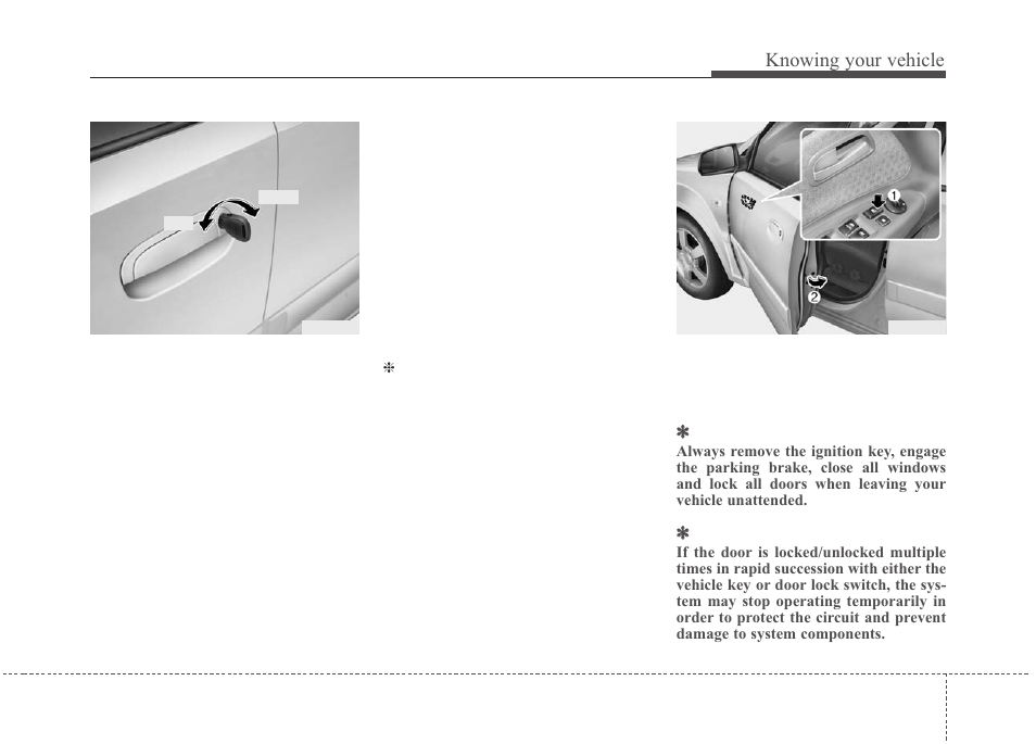 Knowing your vehicle | KIA Rio_Rio5 2010 User Manual | Page 18 / 236