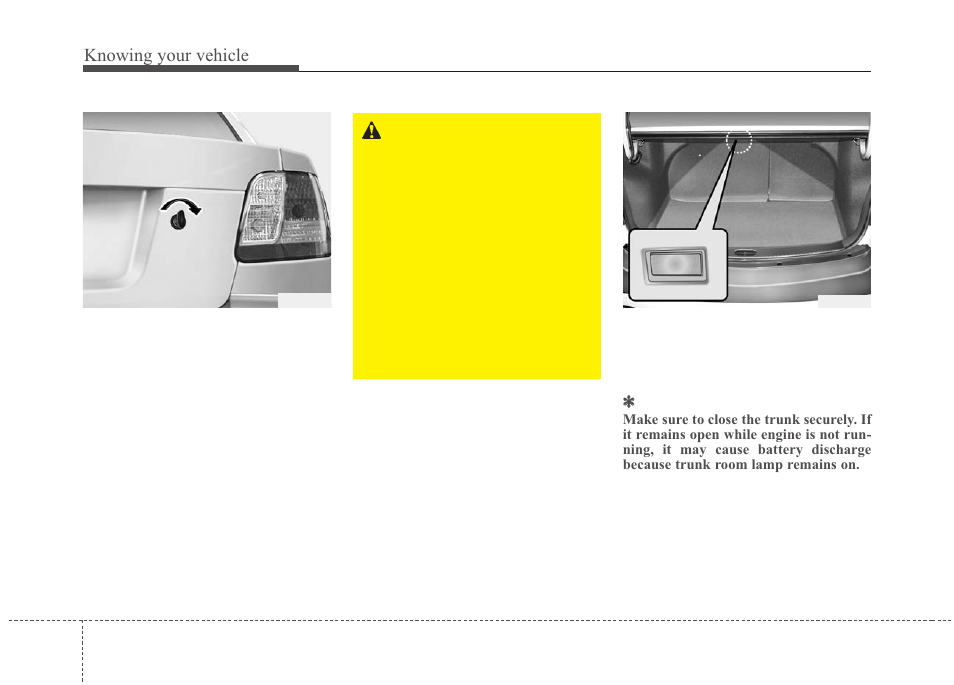 Knowing your vehicle | KIA Rio_Rio5 2010 User Manual | Page 73 / 236