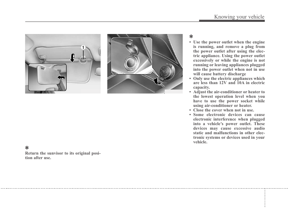 Knowing your vehicle | KIA Rio_Rio5 2010 User Manual | Page 86 / 236