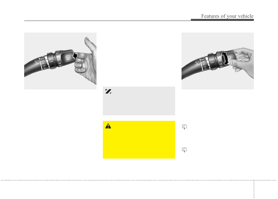 Features of your vehicle | KIA Sedona 2010 User Manual | Page 144 / 360