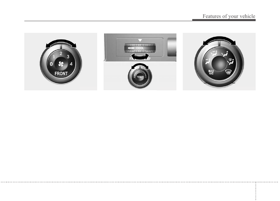 Features of your vehicle | KIA Sedona 2010 User Manual | Page 149 / 360