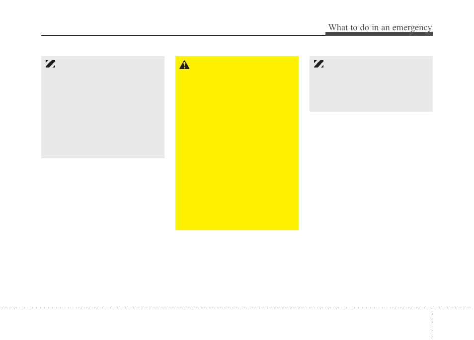 What to do in an emergency | KIA Sedona 2010 User Manual | Page 305 / 360