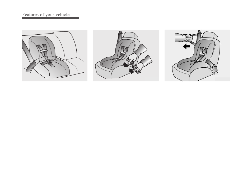 Features of your vehicle | KIA Sedona 2010 User Manual | Page 87 / 360