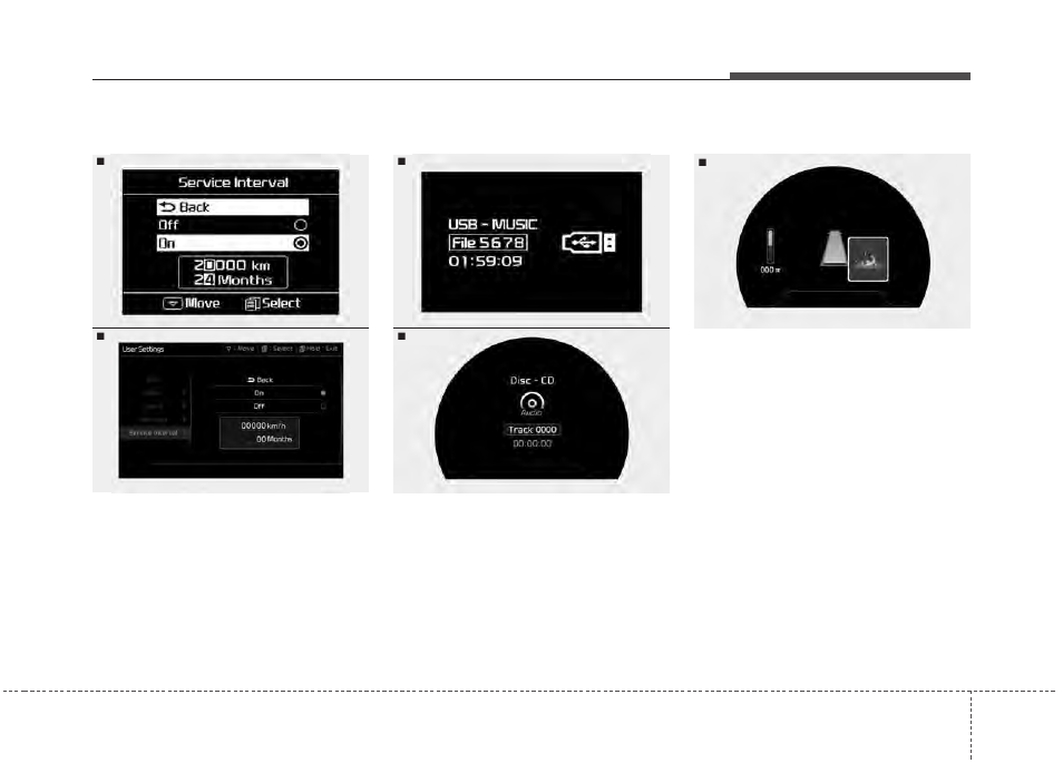 Features of your vehicle, A/v mode, Turn by turn mode | KIA Cadenza 2014 User Manual | Page 133 / 415