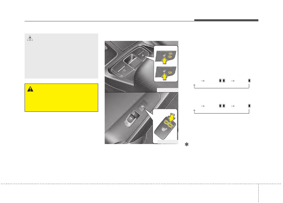 Features of your vehicle, Notice, Caution | Warning | KIA Cadenza 2014 User Manual | Page 201 / 415