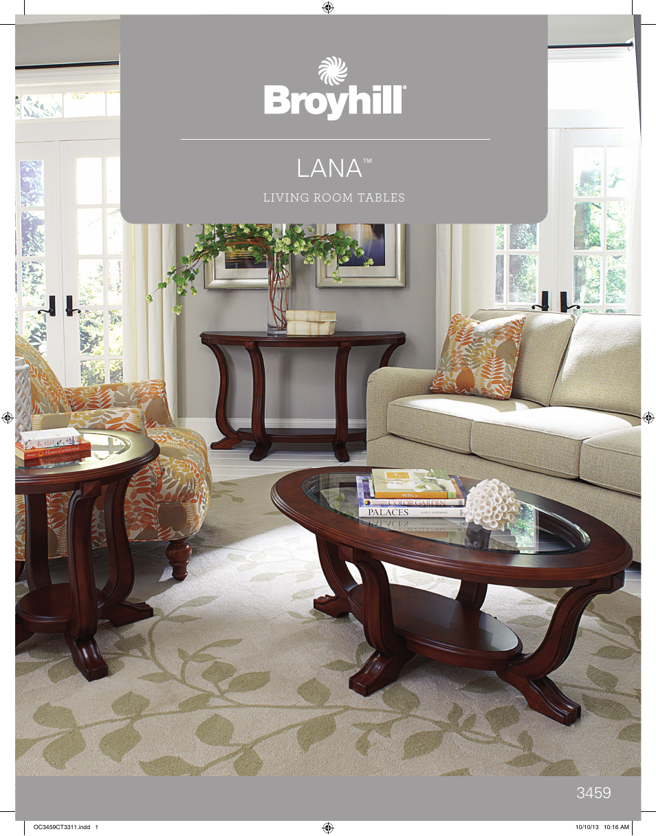 Broyhill LANA CONSOLE TABLE Product Details User Manual | 2 pages