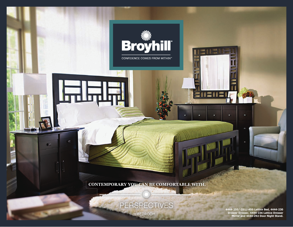 Broyhill PERSPECTIVES LATTICE DRESSER MIRROR Product Details User Manual | 4 pages