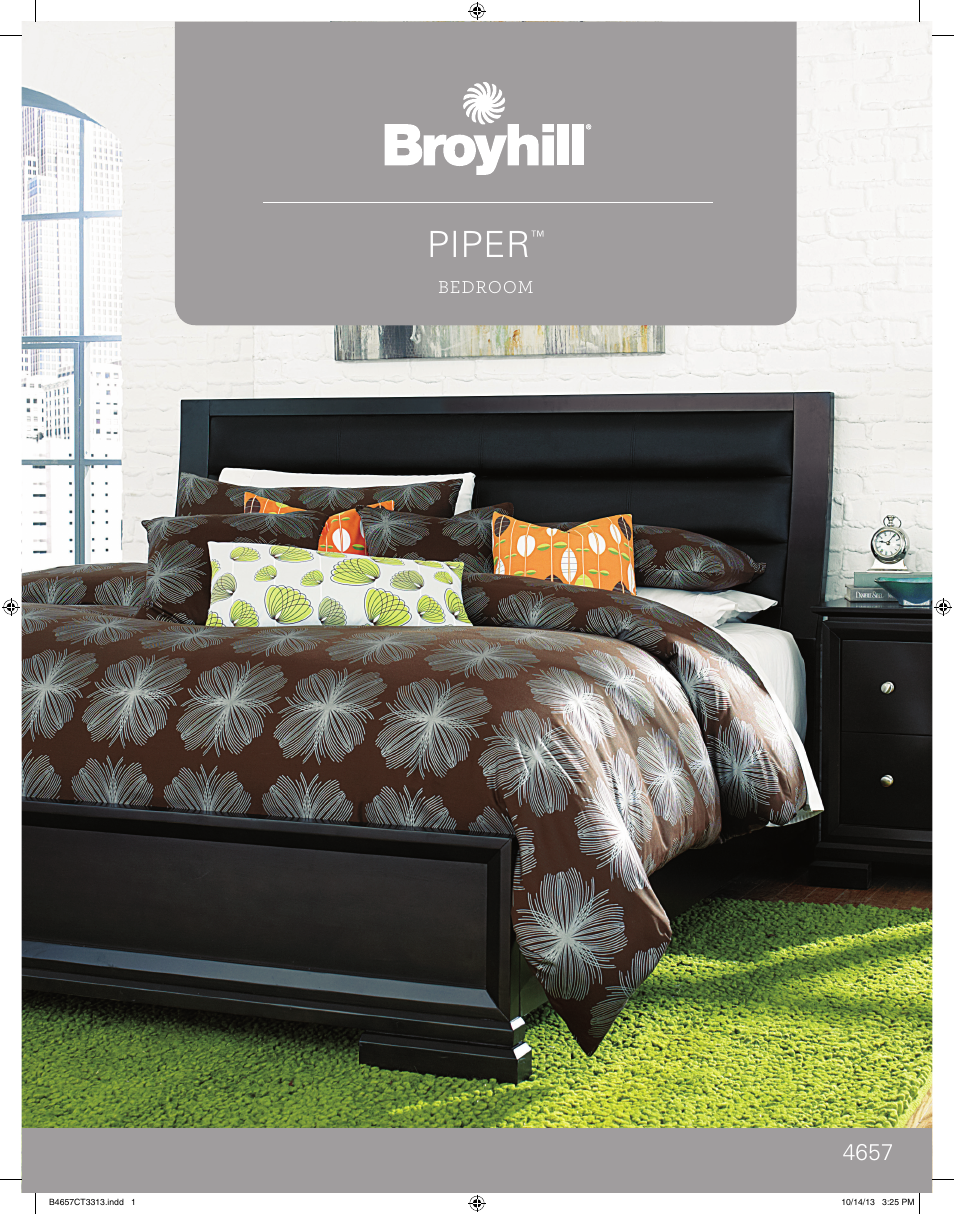 Broyhill PIPER DRESSER MIRROR Product Details User Manual | 4 pages