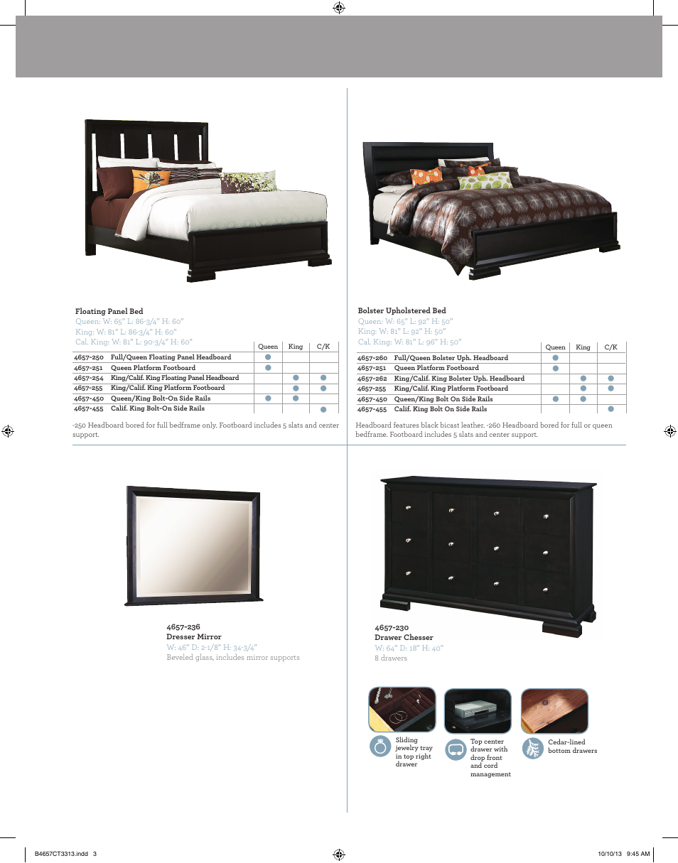 Broyhill PIPER DRESSER MIRROR Product Details User Manual | Page 3 / 4