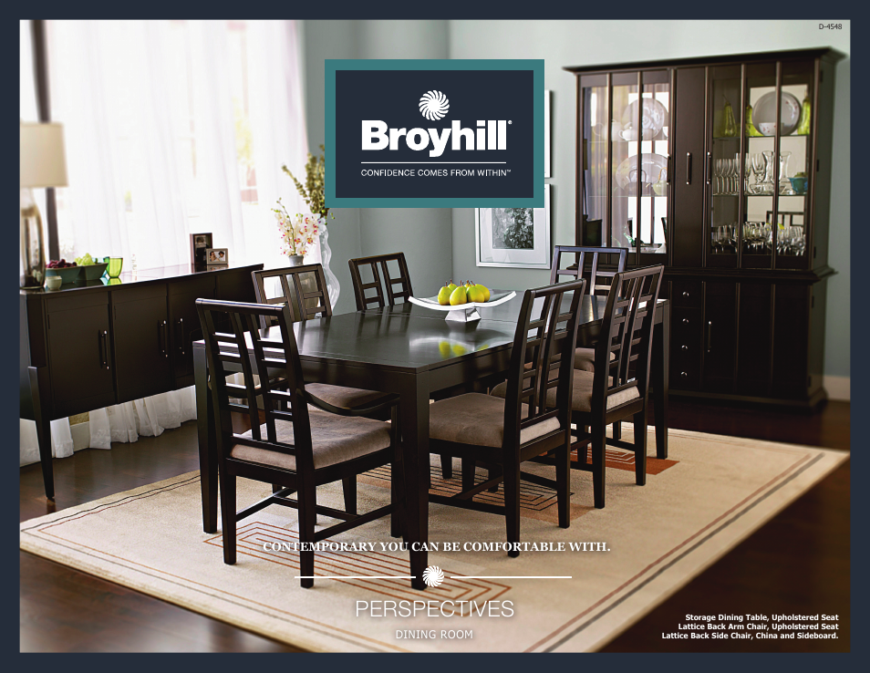 Broyhill PERSPECTIVES LEATHER UPHOLSTERED COUNTER STOOL Product Details User Manual | 4 pages