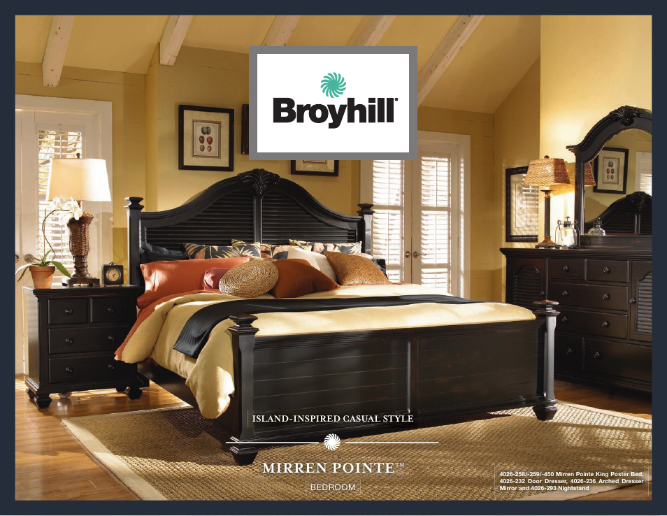 Broyhill MIRREN POINTE ARCHED DRESSER MIRROR Product Details User Manual | 4 pages