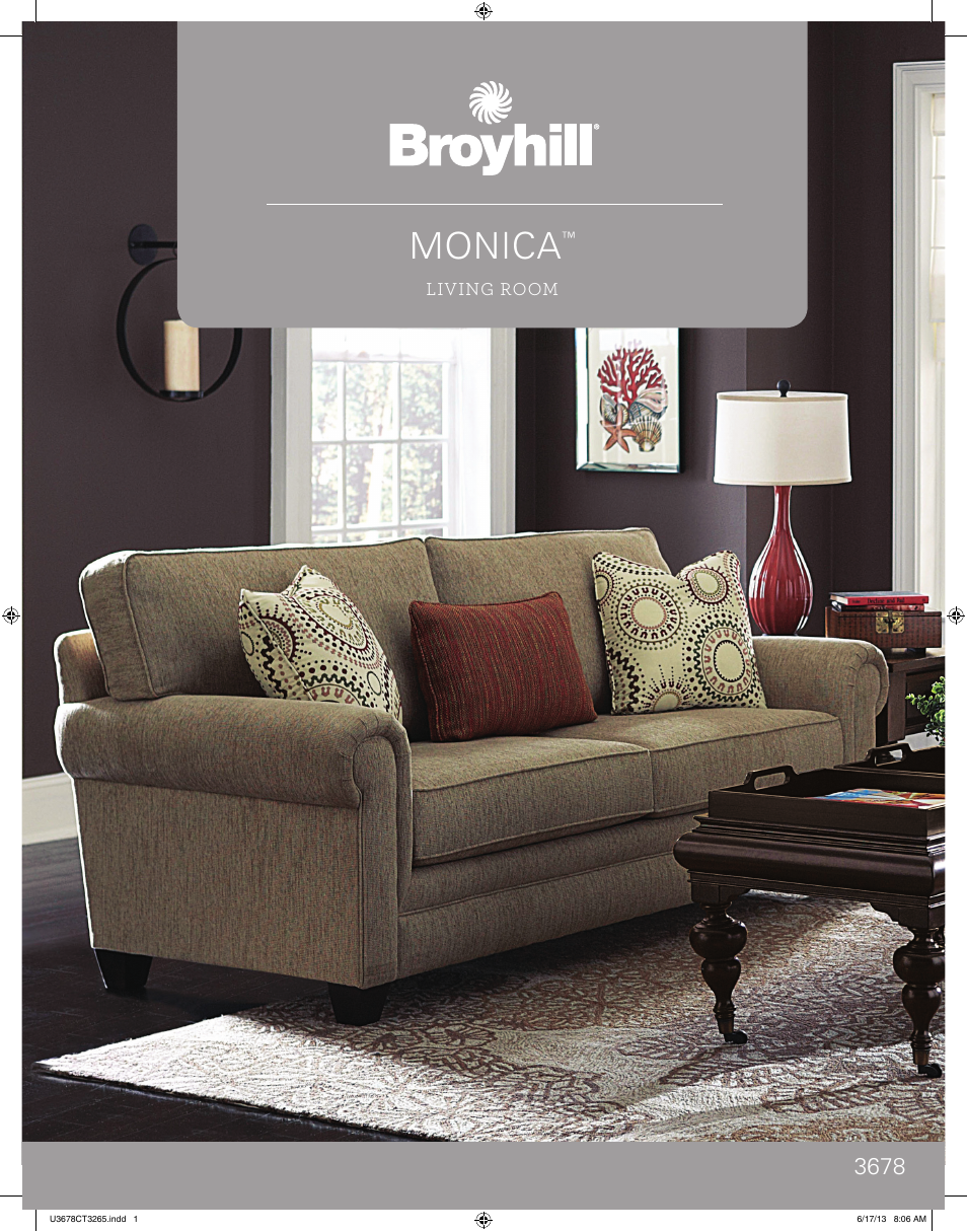 Broyhill MONICA OTTOMAN Product Details User Manual | 2 pages