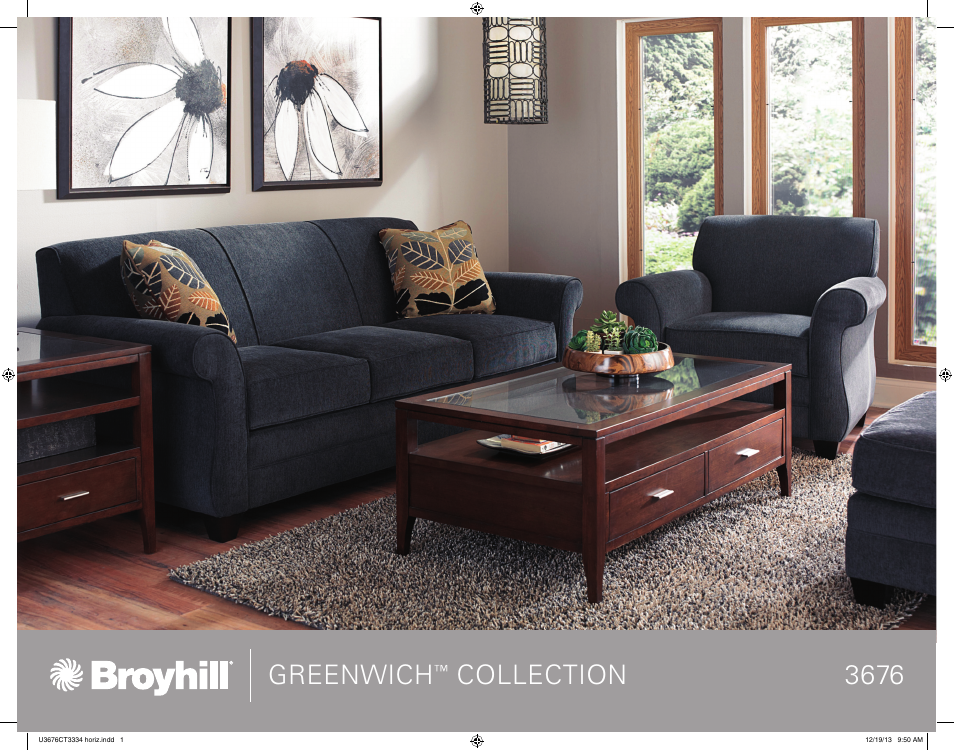 Broyhill GREENWICH SOFA, CHAIRS Product Details User Manual | 2 pages