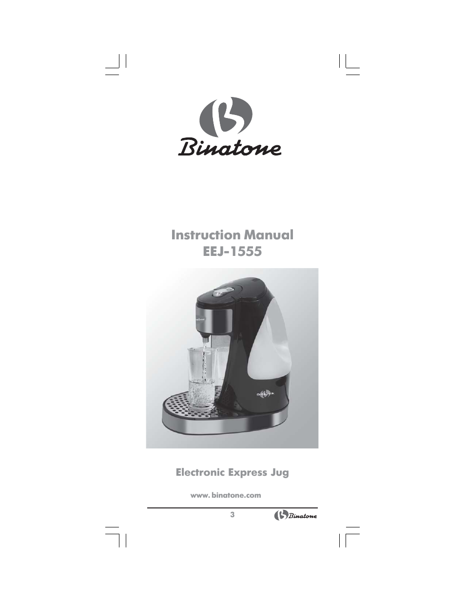 Binatone EEJ-1555 B-Quick User Manual | 38 pages