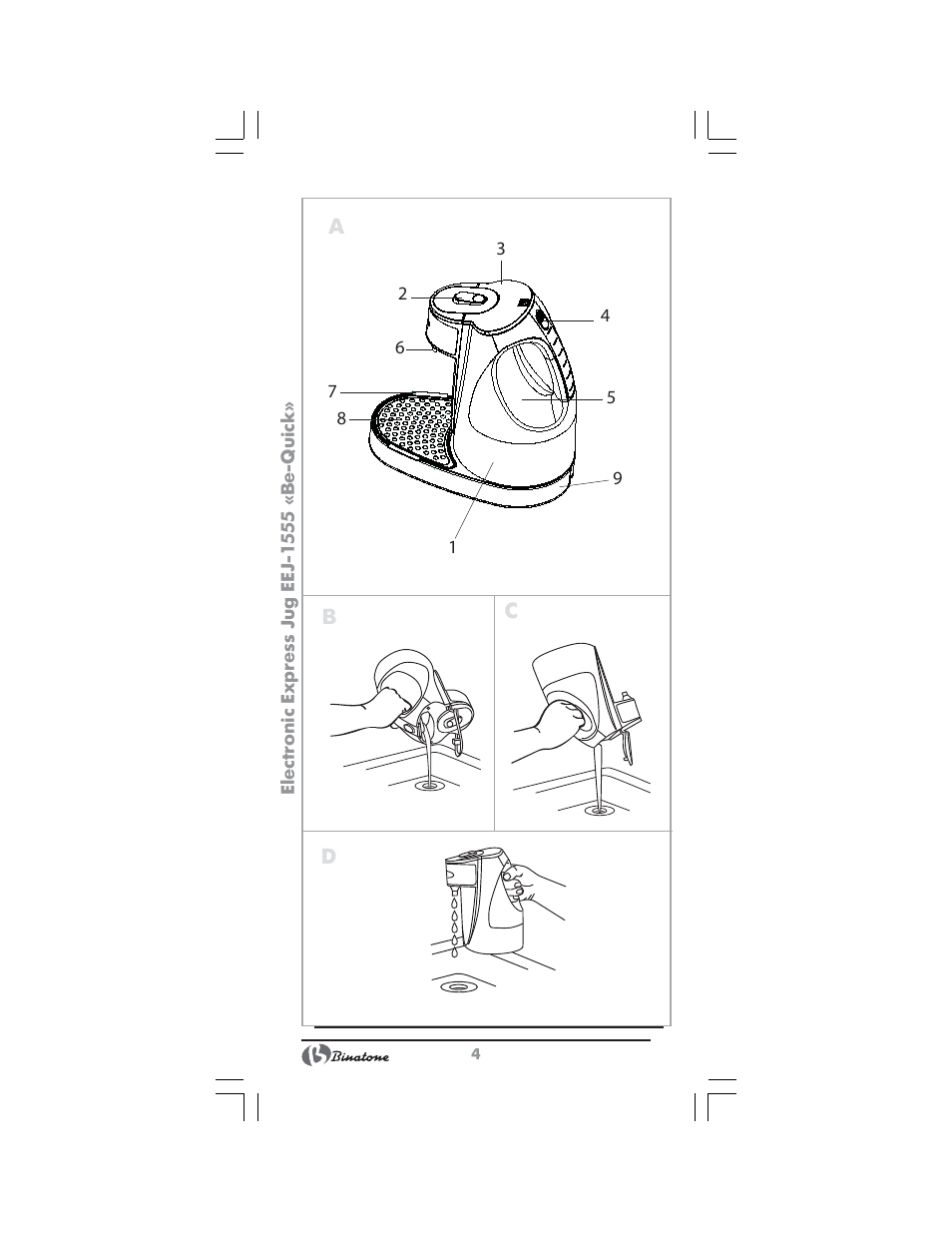 Binatone EEJ-1555 B-Quick User Manual | Page 2 / 38
