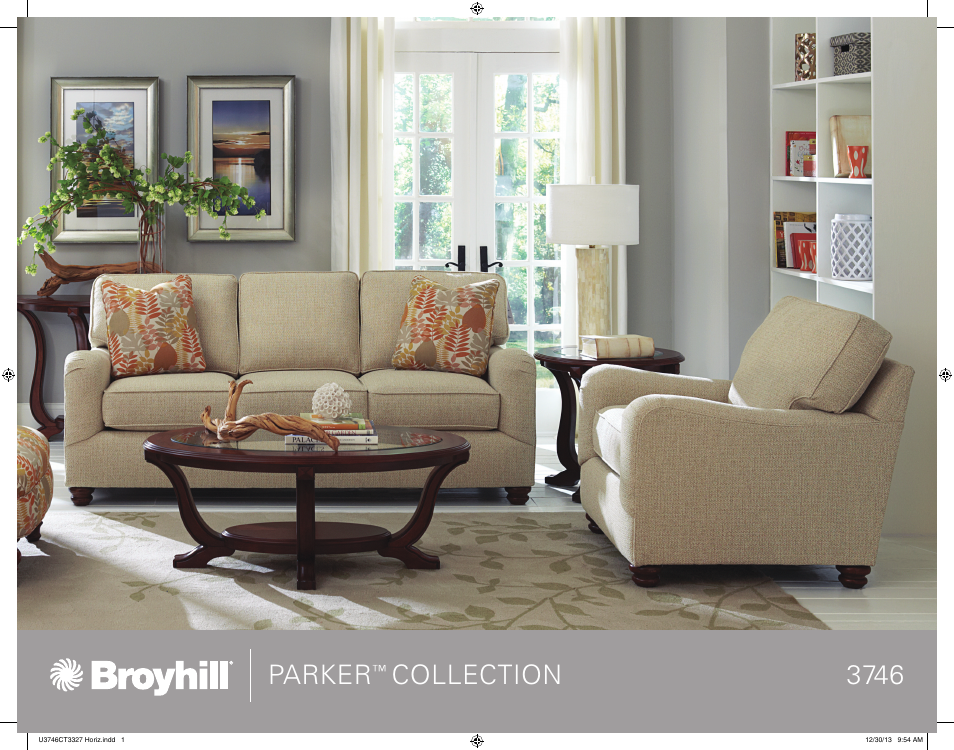 Broyhill PARKER SOFA, CHAIRS Product Details User Manual | 2 pages