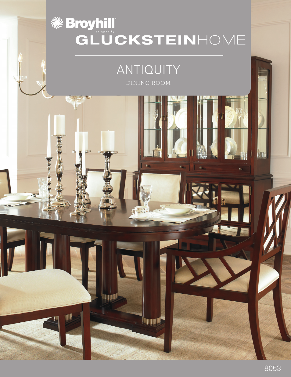 Broyhill ANTIQUITY SERVER AND HUTCH Product Details User Manual | 4 pages