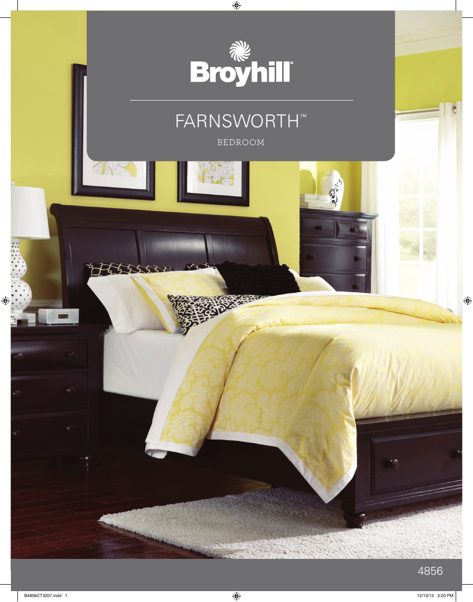 Broyhill FARNSWORTH DRAWER DRESSER, CHEST, NIGHTSTAND Product Details User Manual | 4 pages