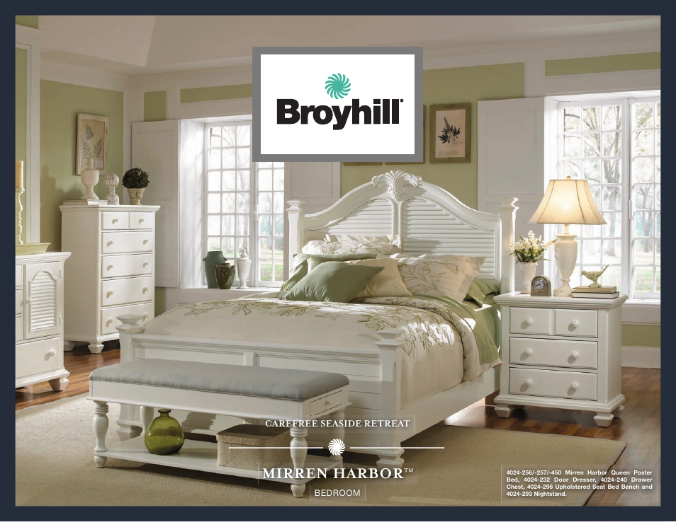 Broyhill MIRREN HARBOR ARCHED DRESSER MIRROR Product Details User Manual | 4 pages