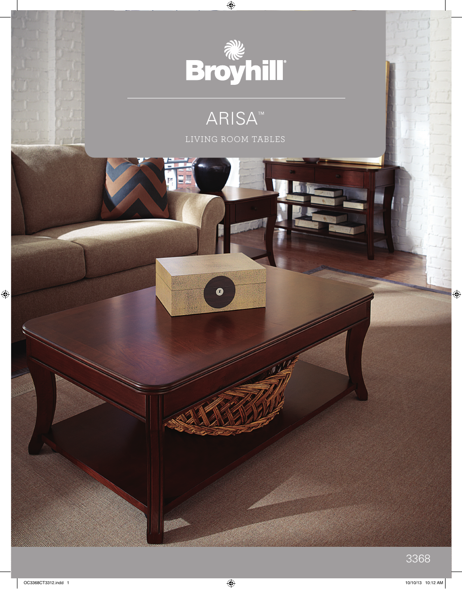 Broyhill ARISA CONSOLE Product Details User Manual | 2 pages