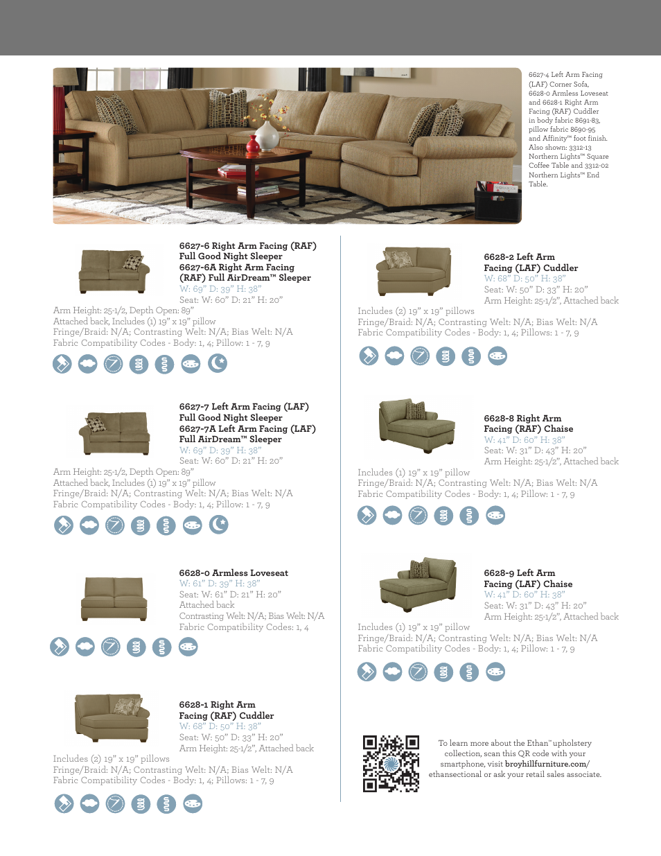 Broyhill ETHAN SECTIONAL Product Details User Manual | Page 3 / 4