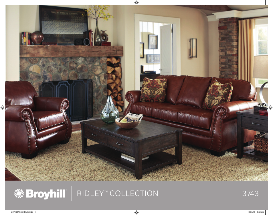 Broyhill RIDLEY SOFA, CHAIRS Product Details User Manual | 2 pages