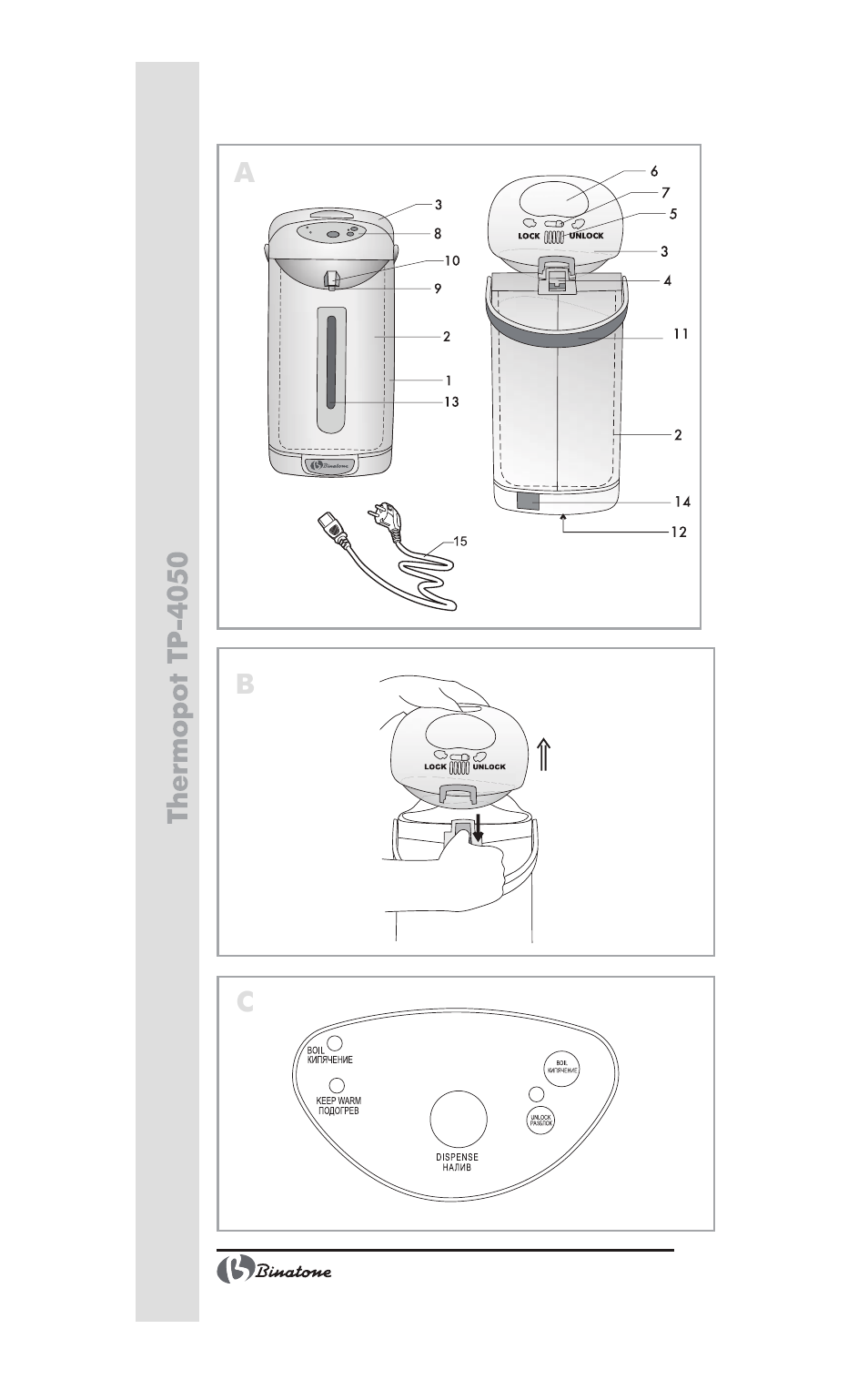Binatone TP-4050 User Manual | Page 2 / 34