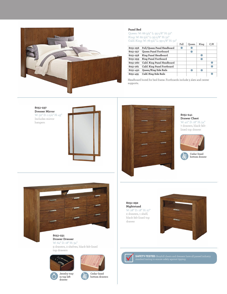 Broyhill SUEDE DRESSER MIRROR Product Details User Manual | Page 3 / 4