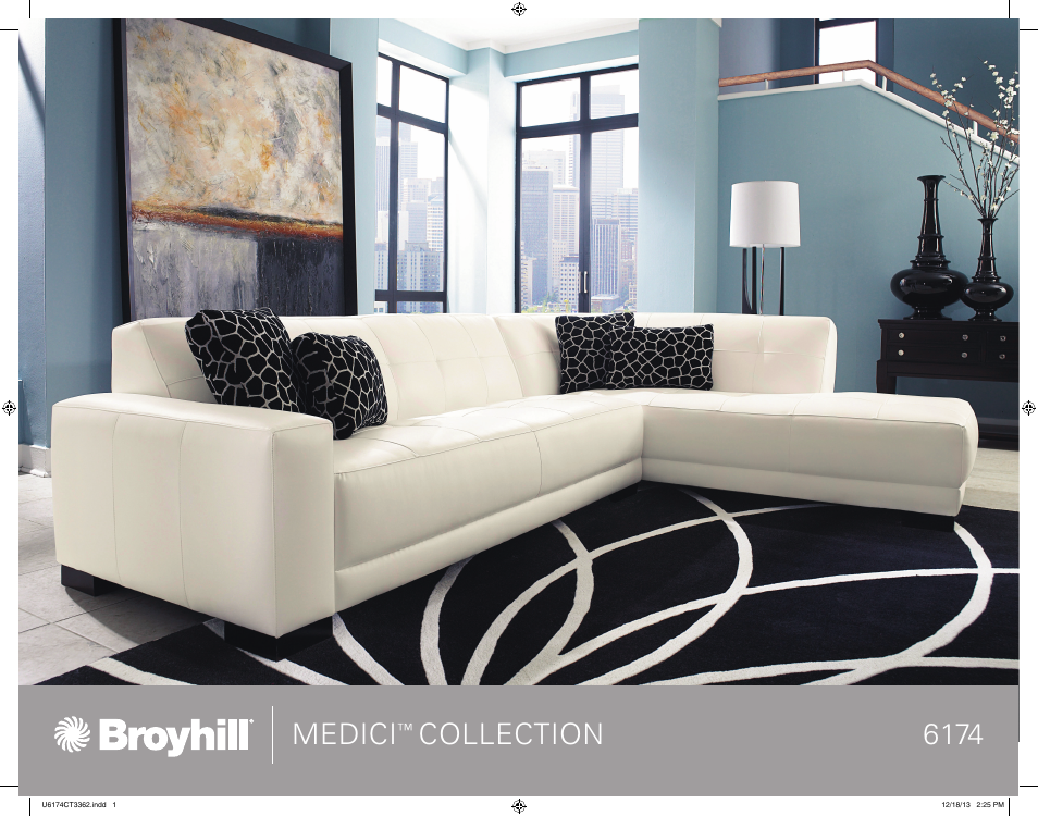 Broyhill MEDICI SECTIONAL Product Details User Manual | 2 pages