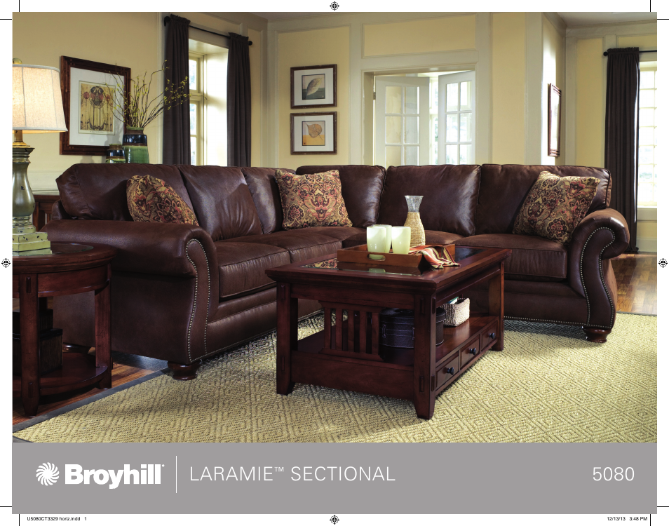 Broyhill LARAMIE SECTIONAL Product Details User Manual | 4 pages