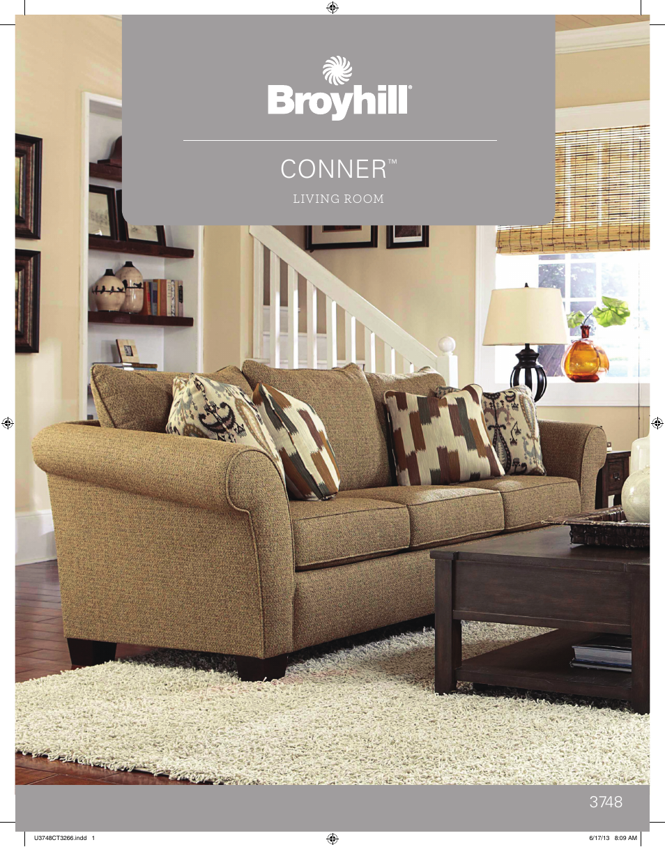 Broyhill CONNER OTTOMAN Product Details User Manual | 2 pages