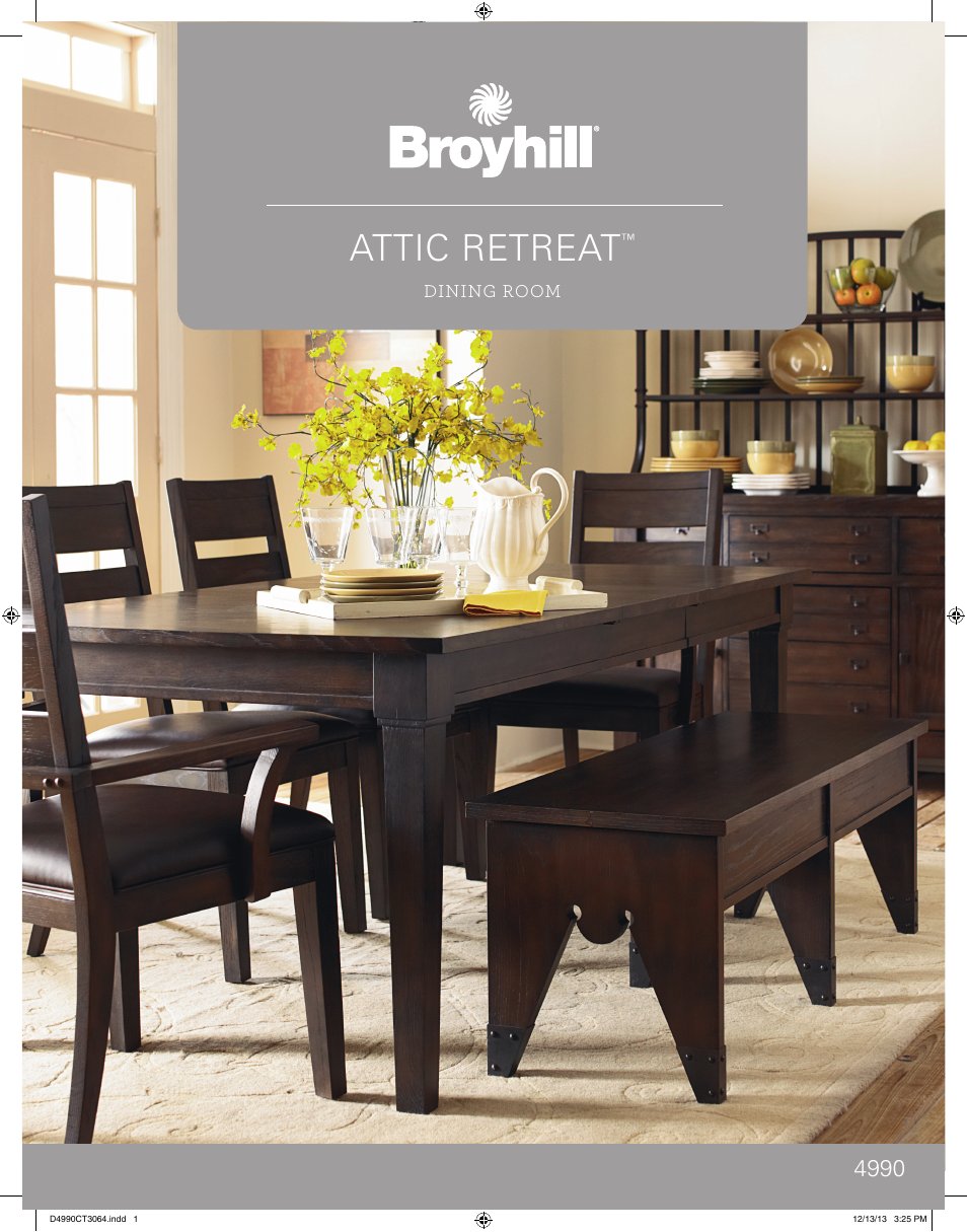 Broyhill ATTIC RETREAT KITCHEN ISLAND Product Details User Manual | 4 pages