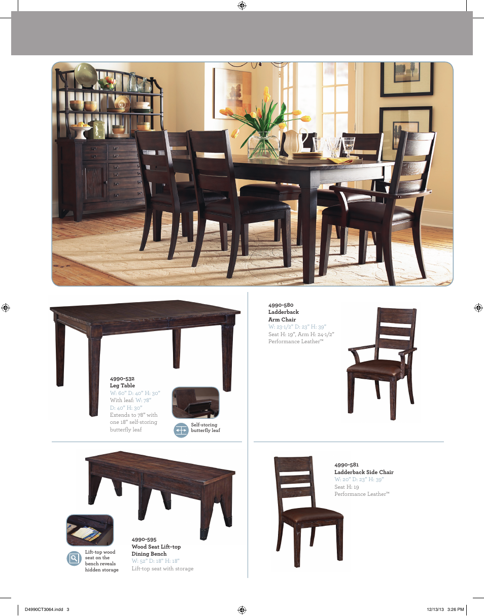 Broyhill ATTIC RETREAT KITCHEN ISLAND Product Details User Manual | Page 3 / 4